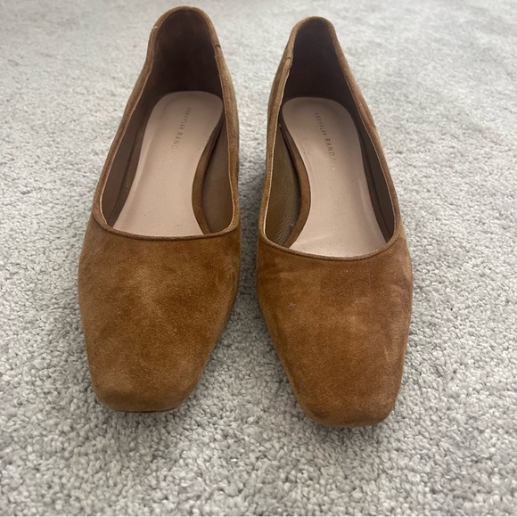 Loeffler Randall Brown Suede Block Heel Pumps - Picture 3 of 8